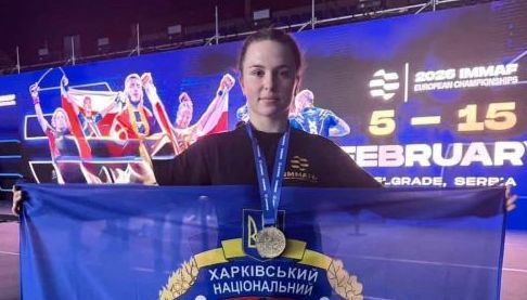 Харківська поліцейська Яна Шелемба здобула третє золото на чемпіонаті Європи з ММА